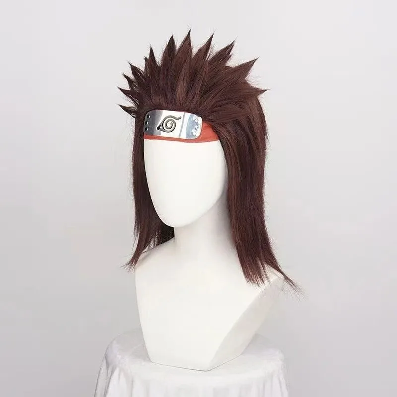 아이아이 2025 호카게 닌자 아키미치 쵸지 ‌   성인 코스프레 합성 롱 스트레이트 애니메이션 Coser 내열성 섬유 가발 Hallowe