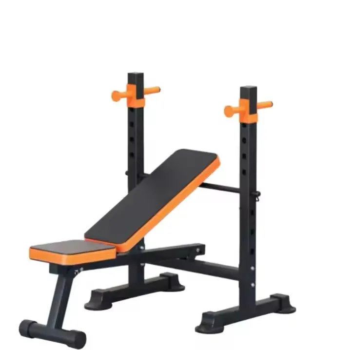 

Bench Push Rack Squat Rack Fitness Equipment Unisex Barbell Set Bench Push Stool Adjustable High Weightlifting Thickened