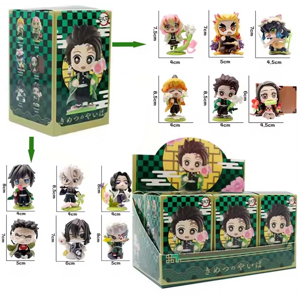 

НОВЫЕ Фигурки Аниме «Истребитель демонов» (Кимэцу но Яиба): Куклы Танджиро, Нэзуко, Зенитсу, Иноске — Модели Воинов, Игрушки