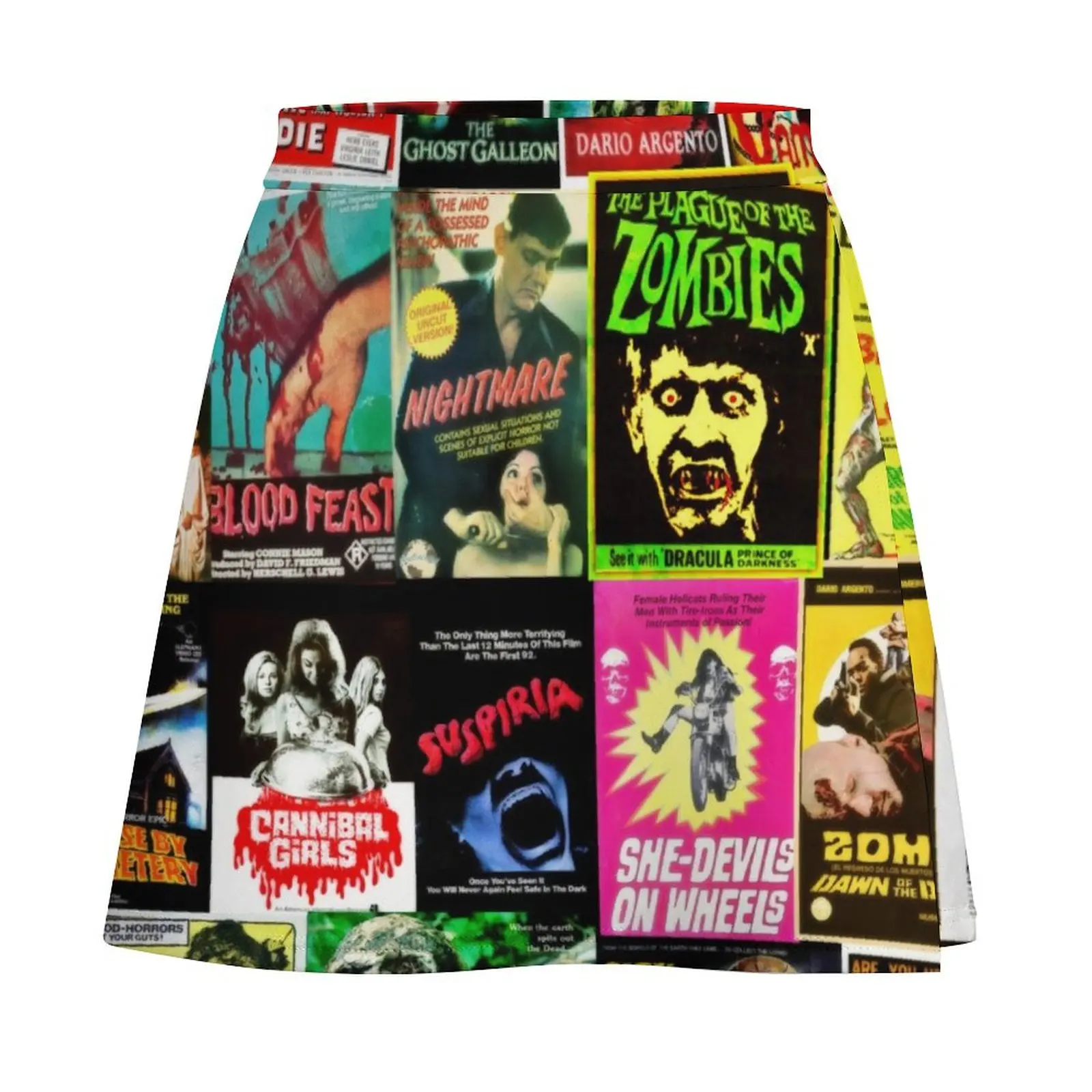 Horror Movies Mini Skirt Woman clothing korean women's clothes korean skirt