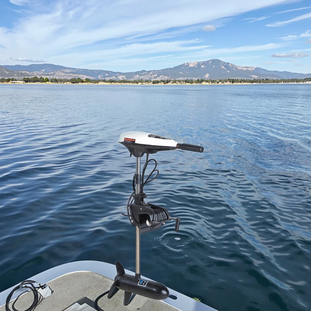 Fishing Kayak Trolling Motor - 12V 600W 55LBS Hochleistungs-Elektro-Trolling-Motor für Fischerboote,