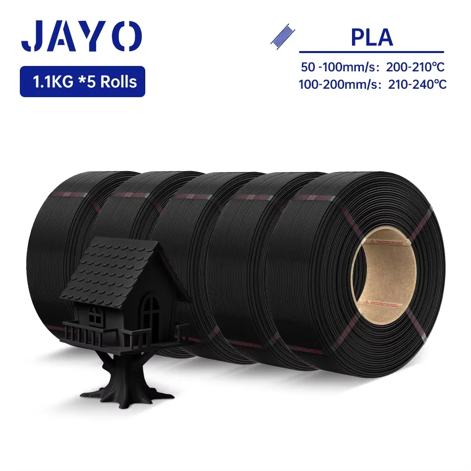 JAYO PLA/PETG/PLA Plus/ABS/PLA Matt/PLA Classic/TPU/PETGCF/ASA 3D-Drucker Filament 5 Rollen/Set 1,75MM 3D-Druckmaterialien
