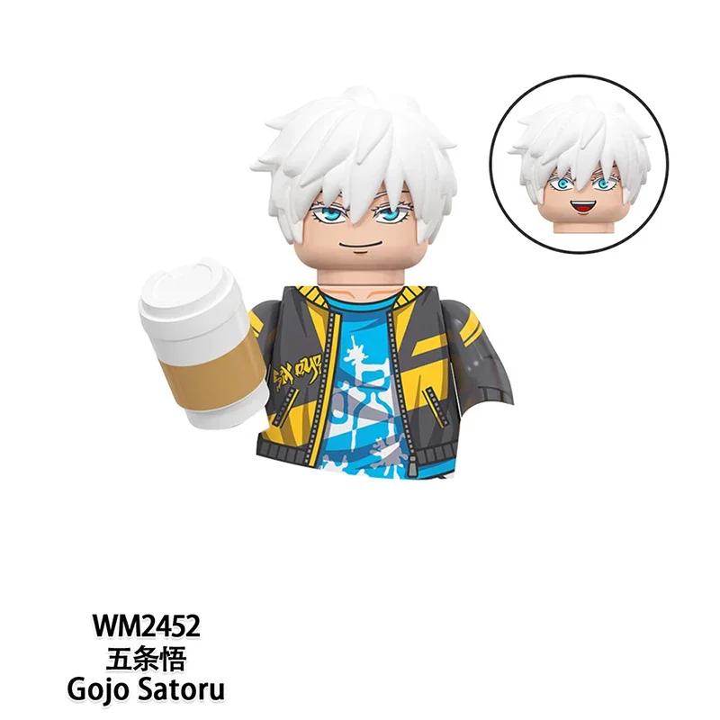 Anime WM6139 WM6140 WM6149 WM6201 Itadori Yuji Jujutsu Kaisen Set Mini Actionfigur Spielzeug Geburtstagsgeschenk Zubehör