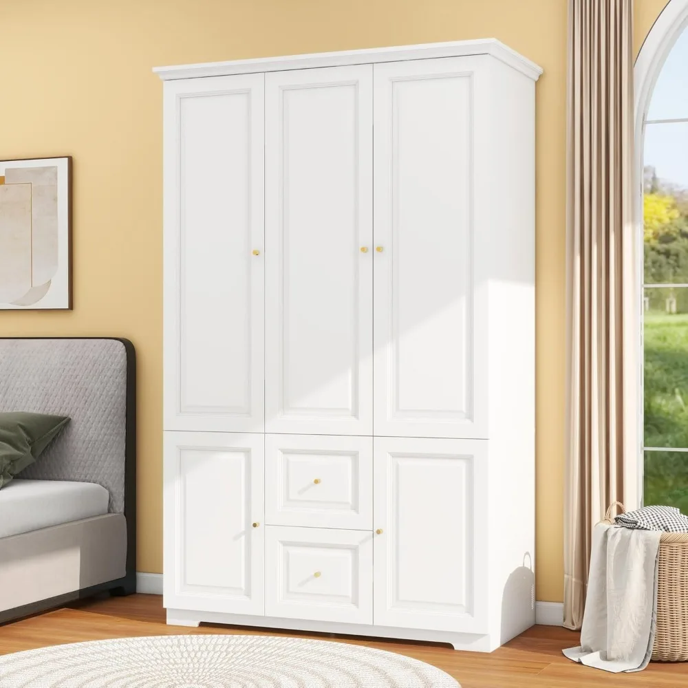 Bedroom Armoires Wardrobe with 3 Doors: 74