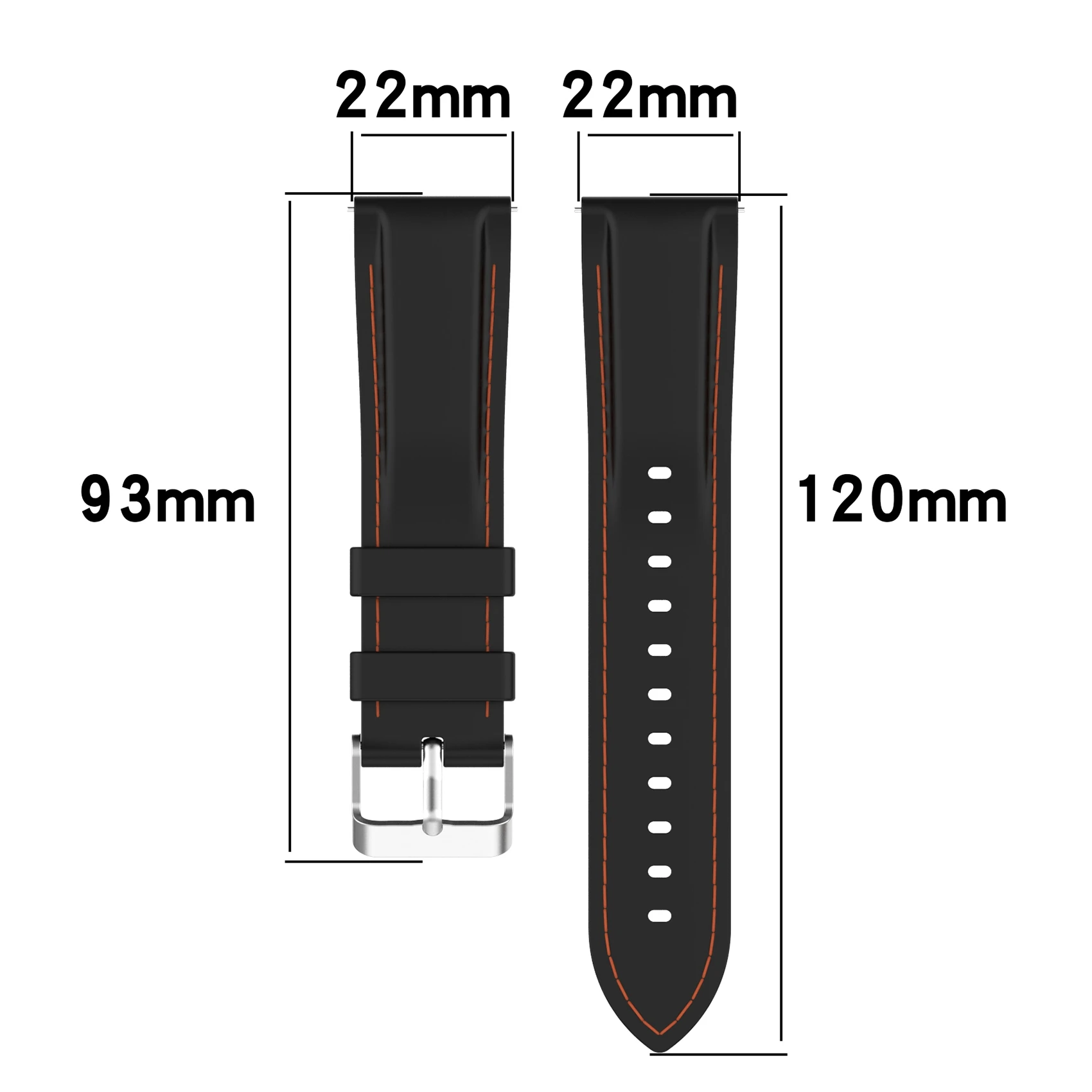 for Samsung Galaxy Watch 3 45MM / Gear S3 Strap Double Watchbands Sport Bracelet 22mm Watch Band for Galaxy Watch