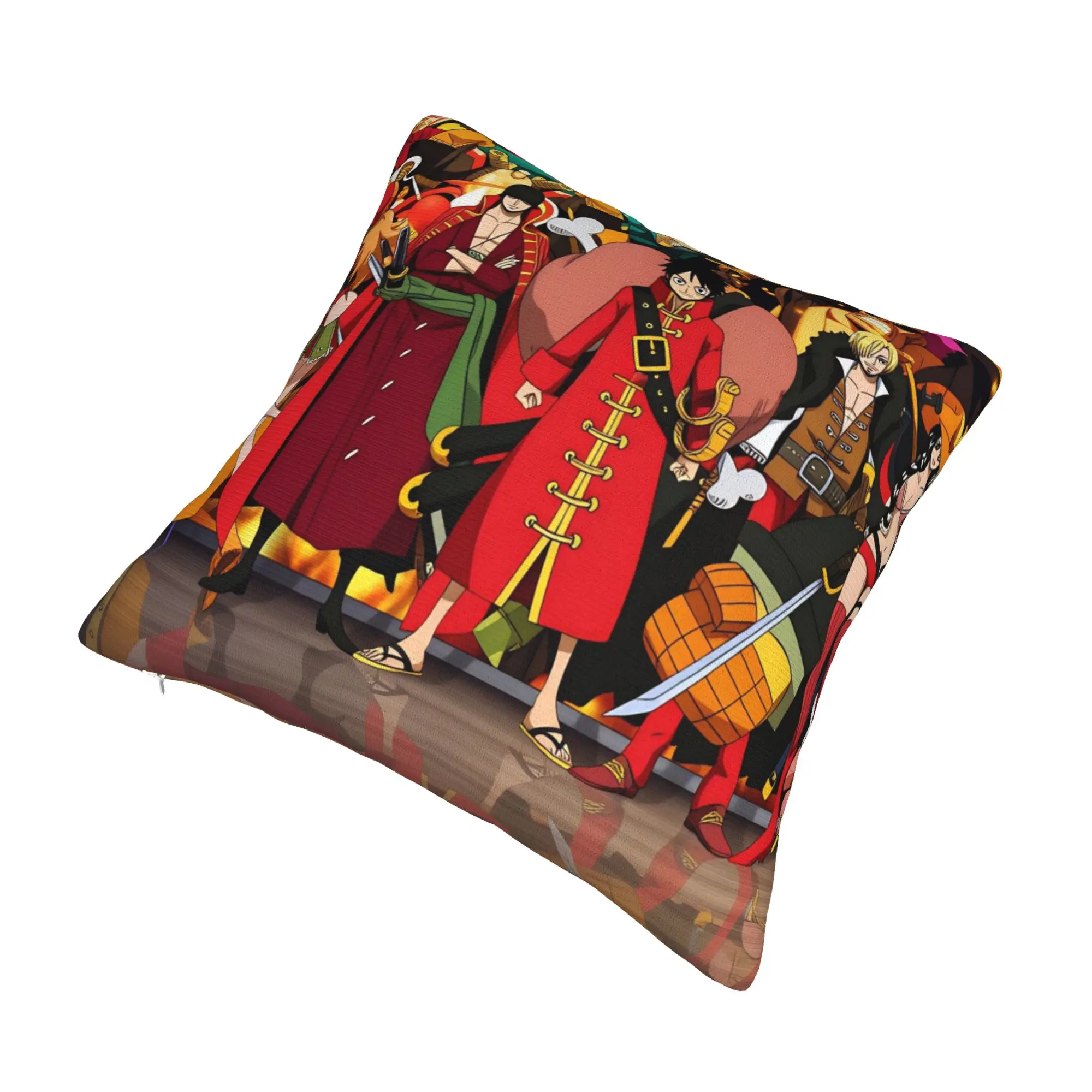 Usopp One Piece Nico Robin Luffy Roronoa Zoro  Pillow Case 45x45cm Home Decoration Luxury Cushion Cover Square Pillowcase