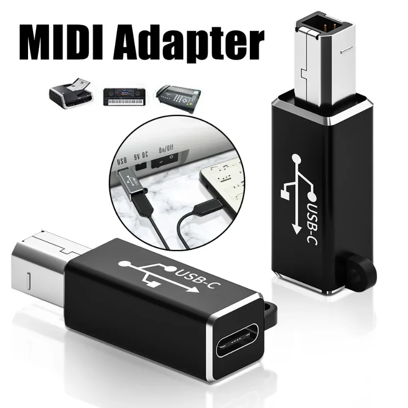 New Type C Female To USB B Male Scanner Converter  Adapter Connhection Convertor for Printer MIDI Controller Piano Keyboard