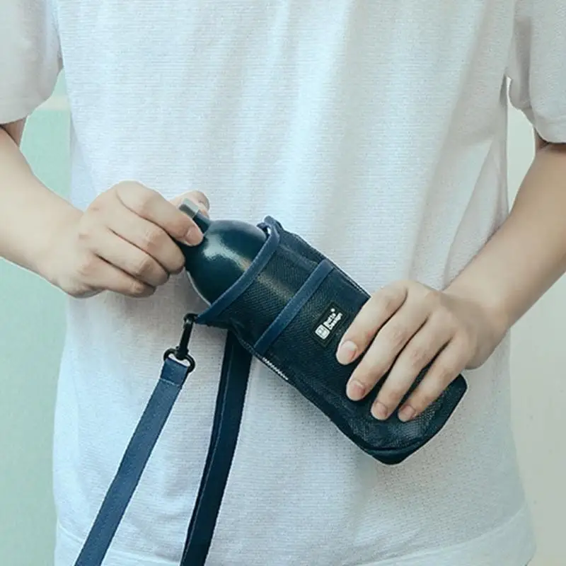 X90D Sporty Water Bottle with Adjustable Shoulder Strap for Women and Men