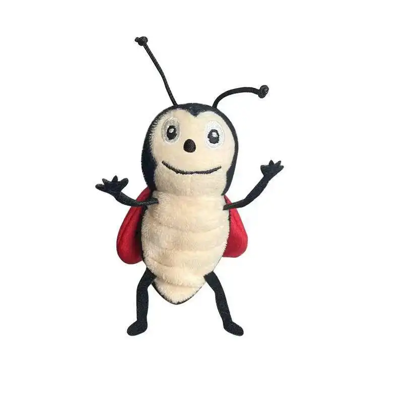 Muñeca de dedo de 9CM, juguete para niños, 6 insectos, serie de animales, mariposa, hormiga, abeja, muñeca de dedo, historia familiar, juego de rol, juguetes para dedos