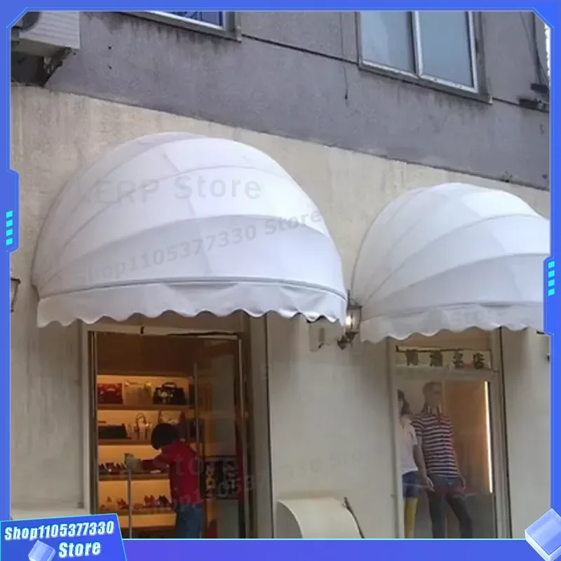 European Style Small Dome Awning for Window Decoration Outdoor Sunshade Canopy Retro Design Home Garden Patio Cover Small