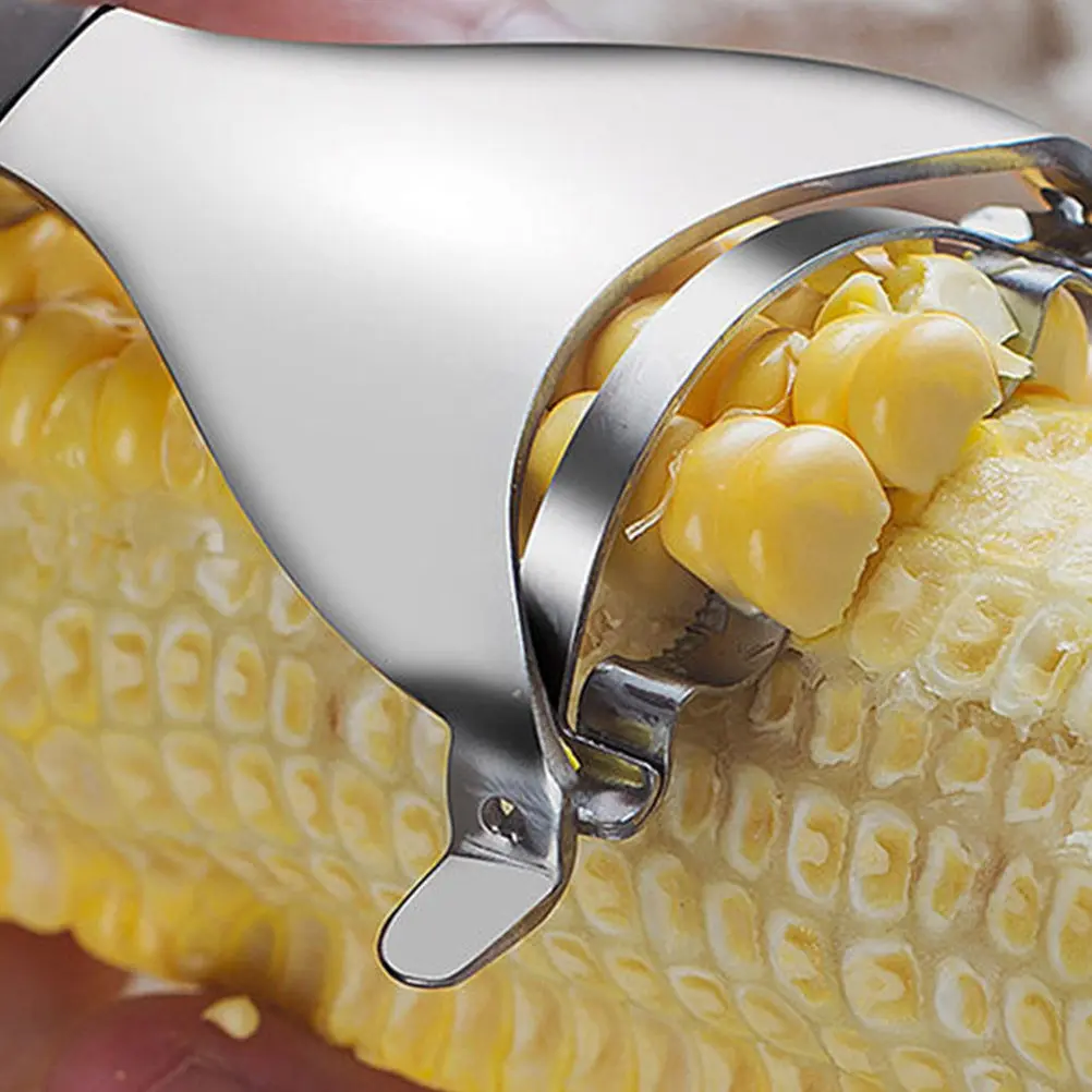 1pc Tool Stainless Steel Corn Stripping Tools Stainless Steel Efficient Kernel Remover Portable Corn For Home Kitchen