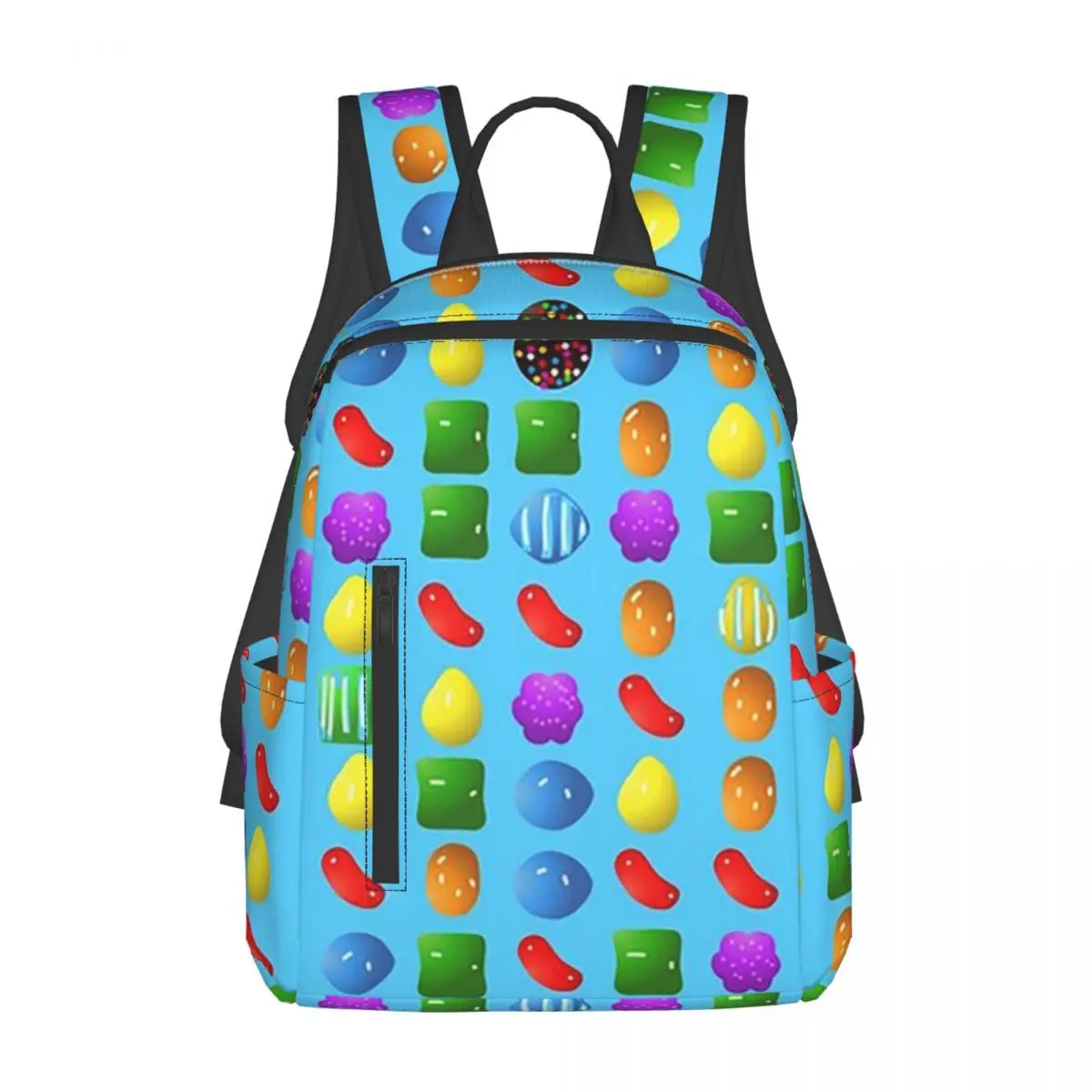すべて新しいキャンディークラッシュサーガバックパックデイパック大容量男の子女の子ブックバッグスクールバッグショルダーバッグ男性女性用