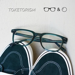 Toketorism Square Frame Prescription Glasses For Women Custom Optical Lenses With Recipe Men's Anti Blue Eyeglasses