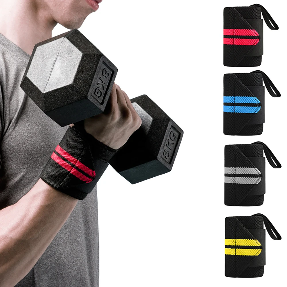 1PC Sports Wrist Guard Weightlifting Bandage Wristband Support Outdoor Fitness Body Building Wrist Wrap Bandage Hand Support