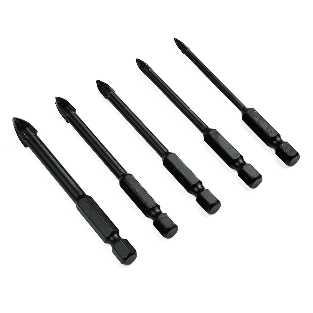 Multifunctional Drilling Tool Efficient and Precise Cross Alloy Drill Bits 5 Pack Set for Professional Results