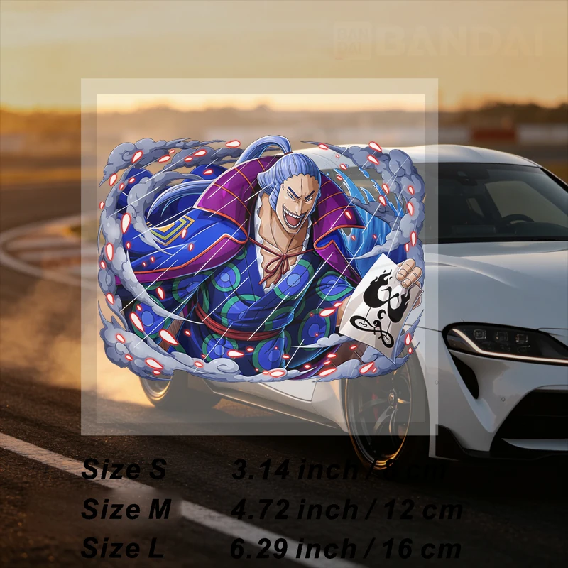 Car Stickers Anime Fighter Vinyl Decal Waterproof Die Cut Bubble Free for Car Body Bike Tablet Skateboard Auto Decor
