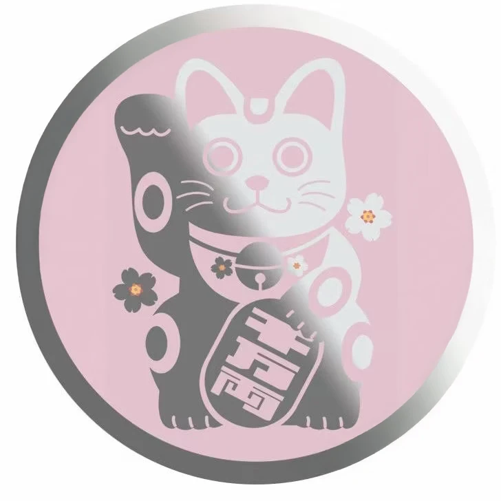 Maneki Neko Cartoon Magnetic Grip Card Holder Phone Stand for IPhone Holder Mount Support for Galaxy Phone Accessories