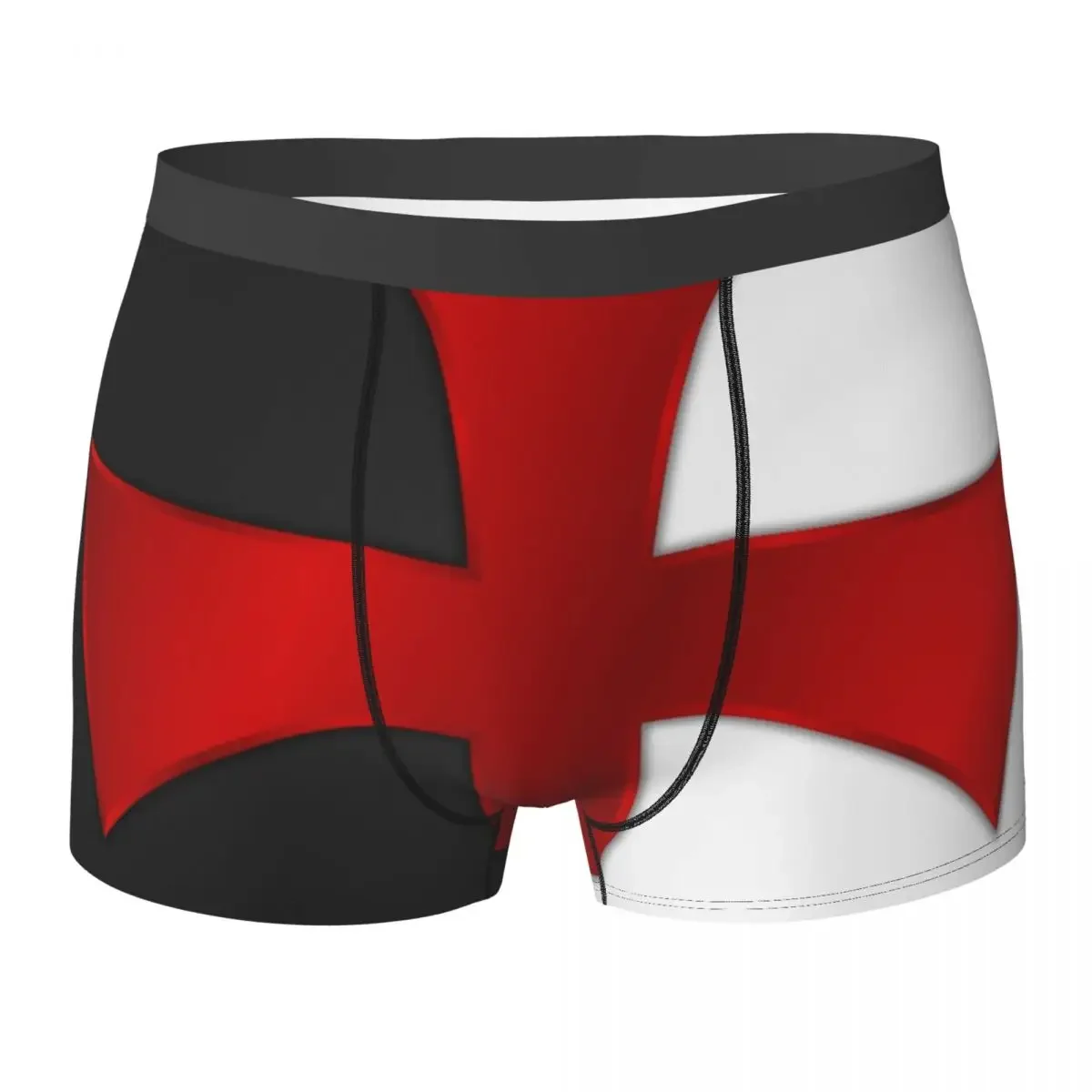 Men Templar Flag Freemason Mason Underwear Sexy Boxer Briefs Shorts Panties Male Polyester Underpants