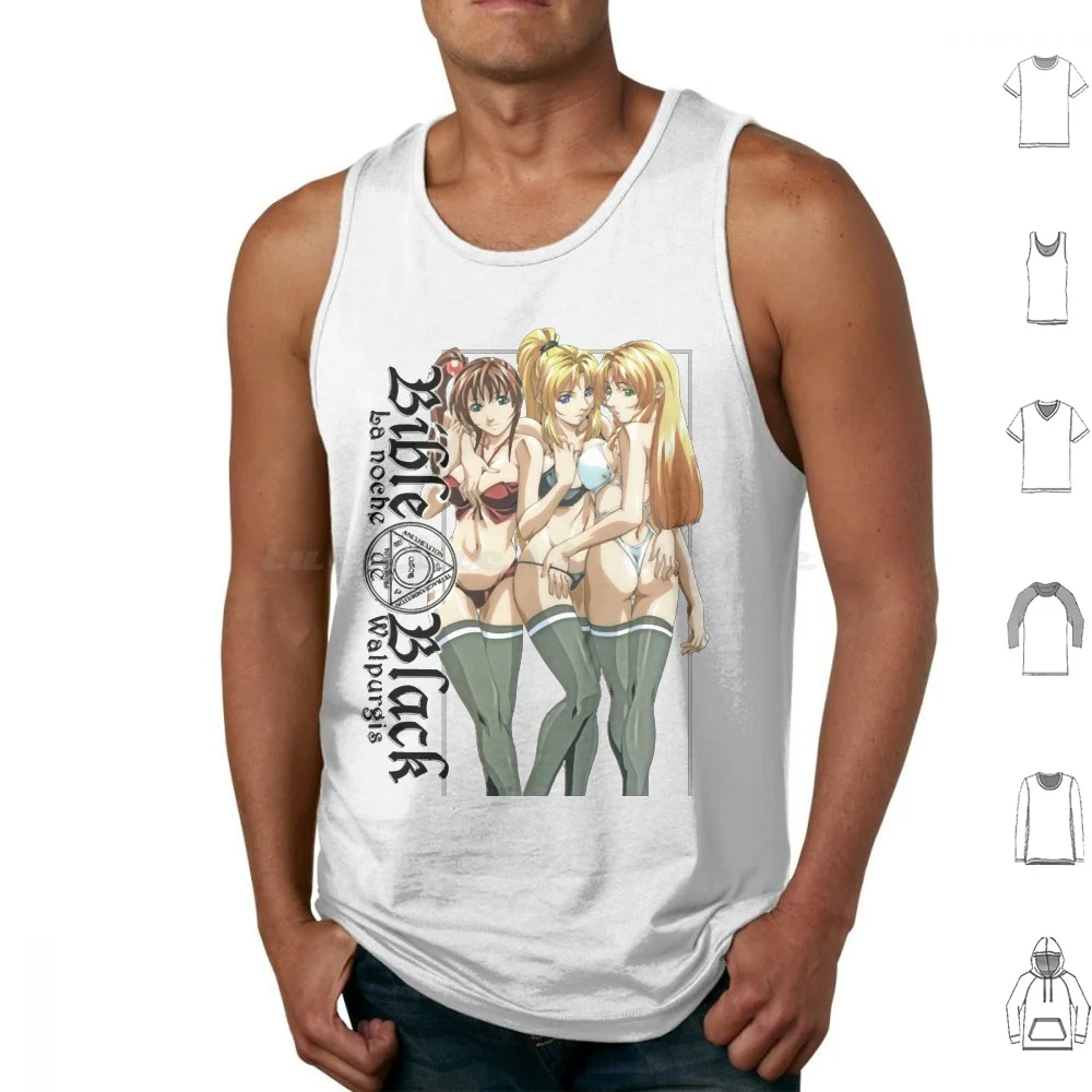 Coven Girls Tank Tops Print Cotton Lewd Hentai Waifu Weeaboo Kawaii Ecchi Anime Cosplay Japanese Manga