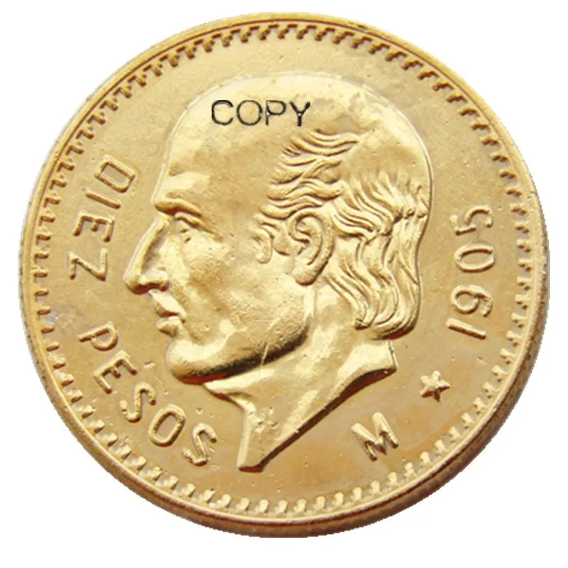 عملة المكسيك مطلية بالذهب ، 10 بيزو ، تاريخ الاختيار ، من أجل