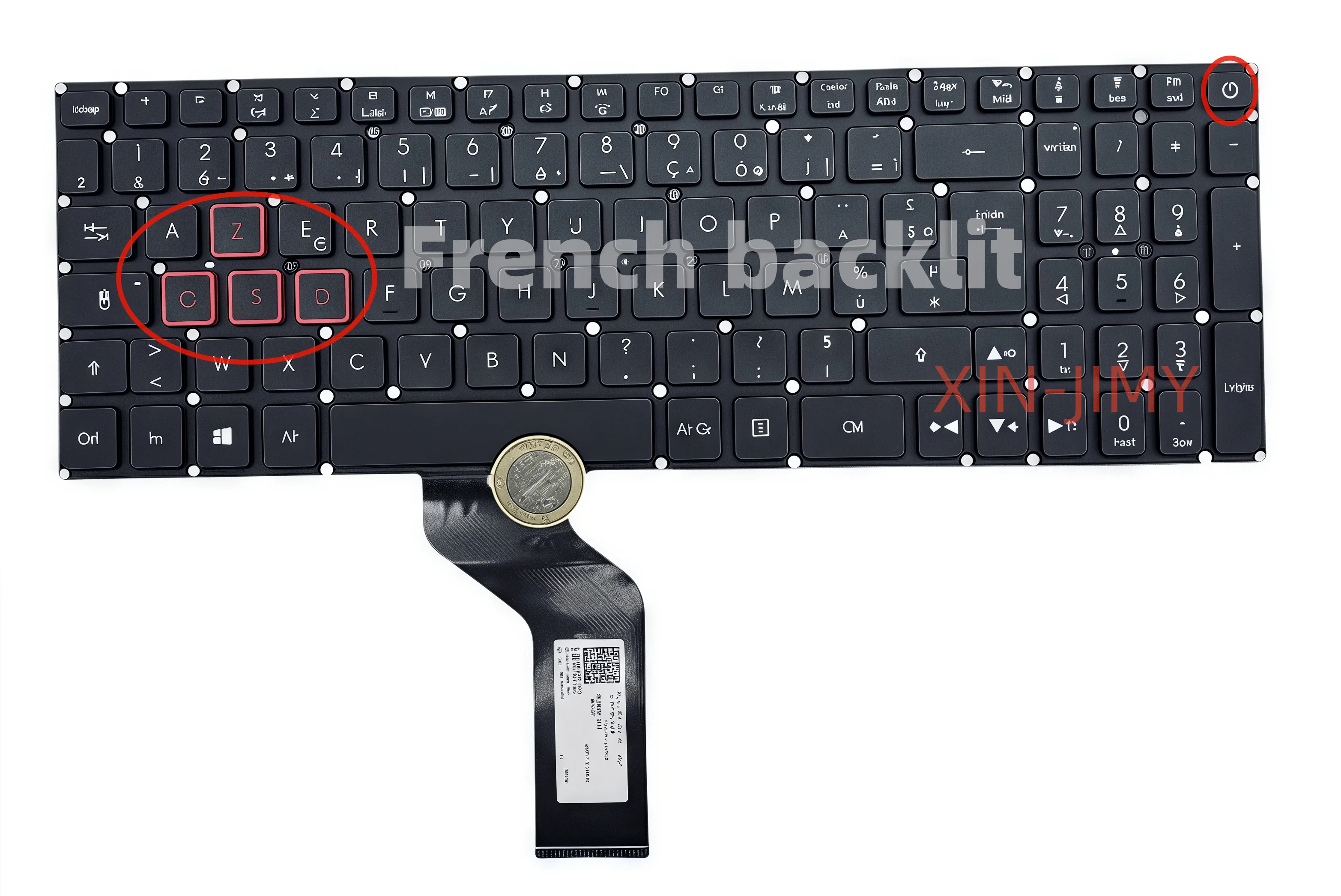 

Клавиатура для ноутбука с французской подсветкой для Acer Aspire VX15 VX5-591 VX5-591G VN7-593 VN7-593G VN7-793G Helios PH315-51 PH317-52