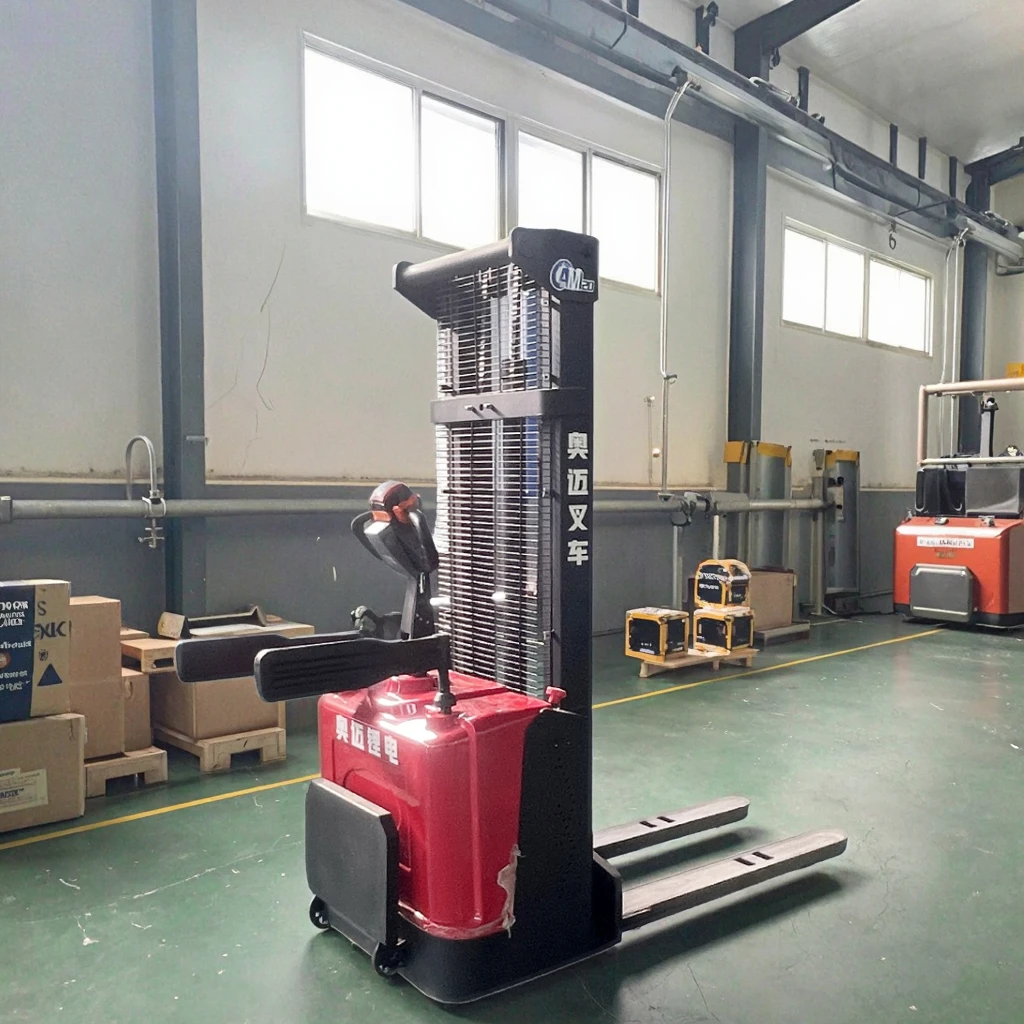 1.5t 2t 3300lbs Mini Electric Forklift Stacker 3.0m 3.5m 4.0m Pallet Stacker With Full Electric Power