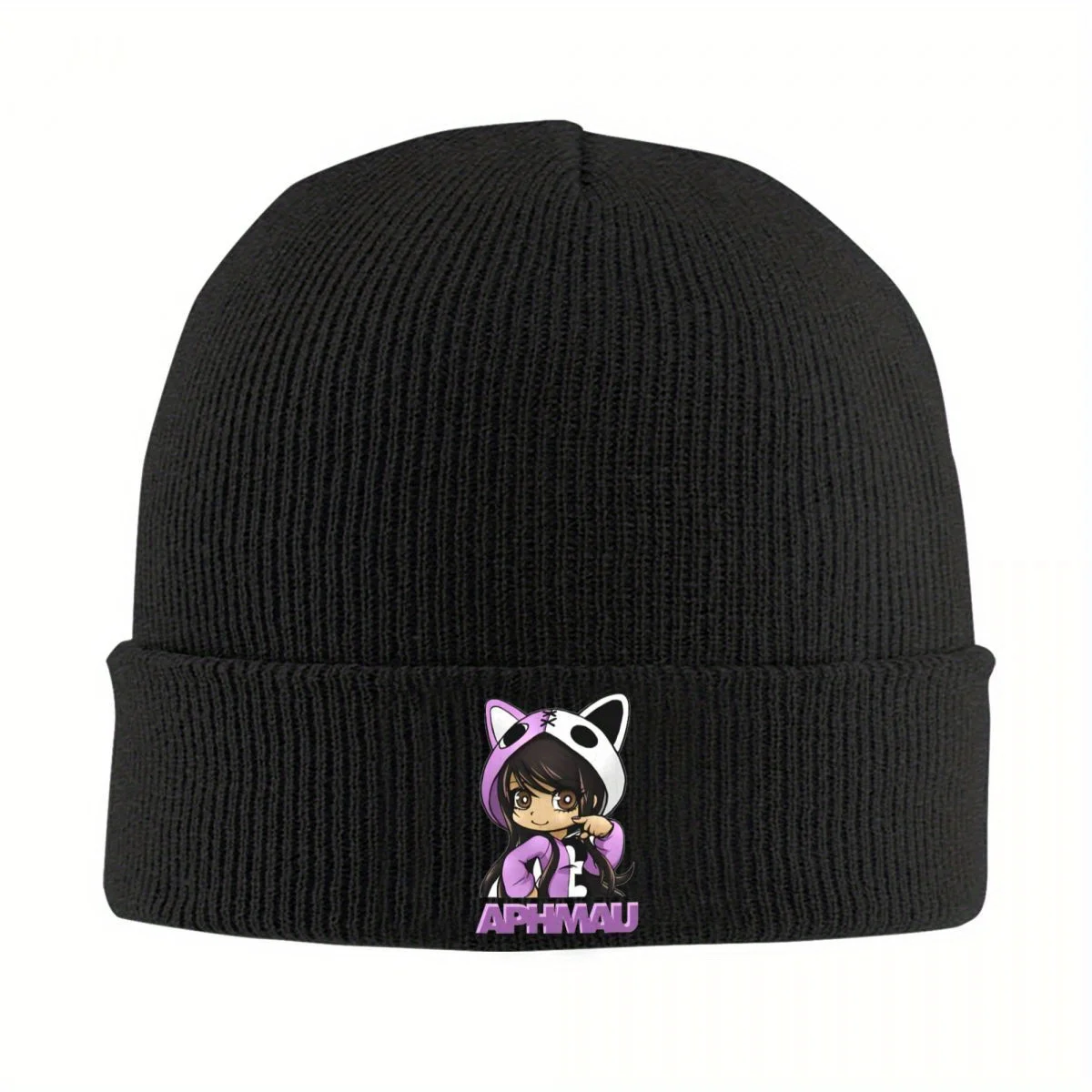 Gorro de Punto Aphmau, Gorros de Otoño Invierno, Gorro Cálido de Acrílico, Hip Hop, Dibujos Animados, Anime, Gorra para Hombres y Mujeres
