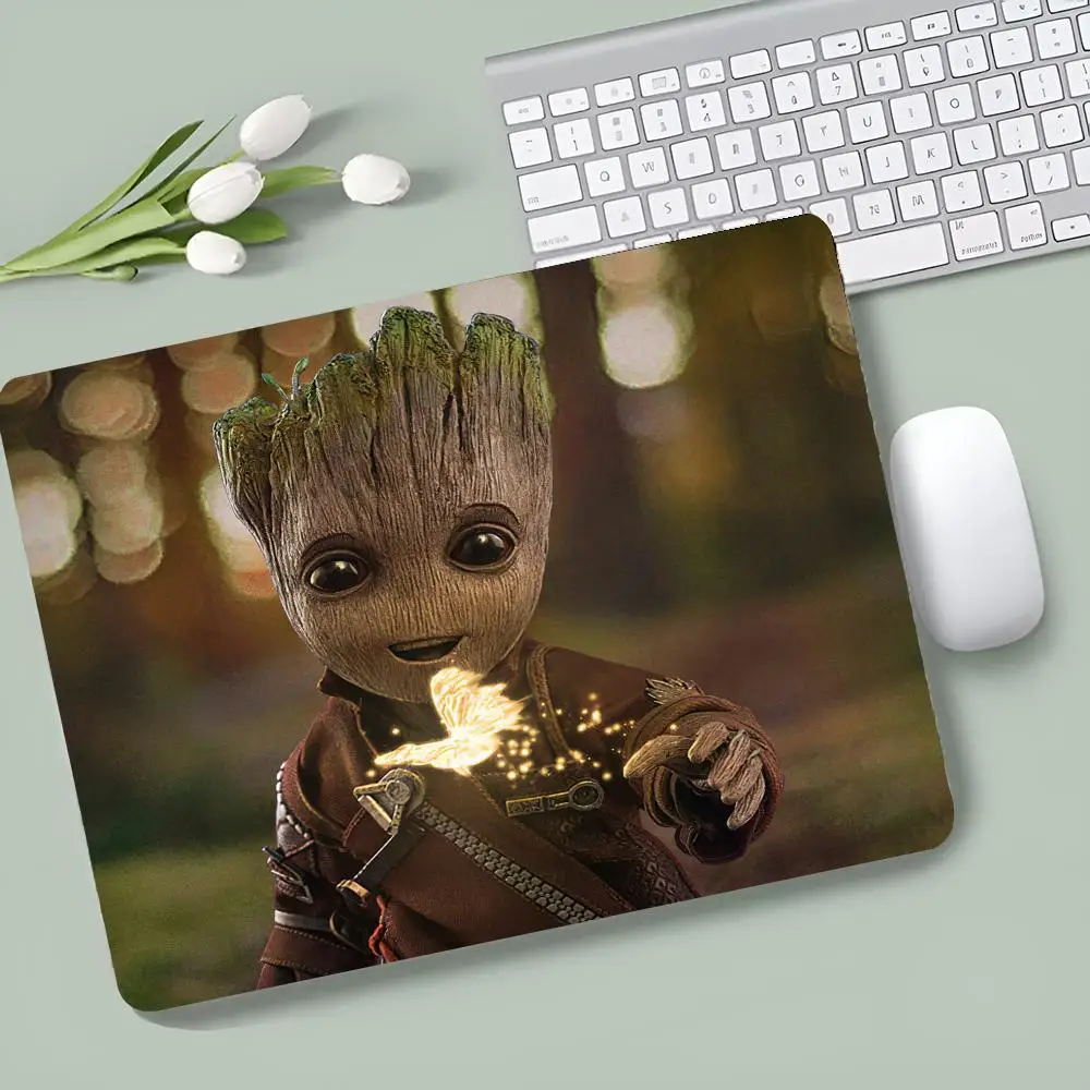 Marvel Baby Groot MINISO Mouse Pad E-sports players Game Accessories Game Keyboard Pad Gamer Desktop Mat Deskmat Keyboard Pad XX