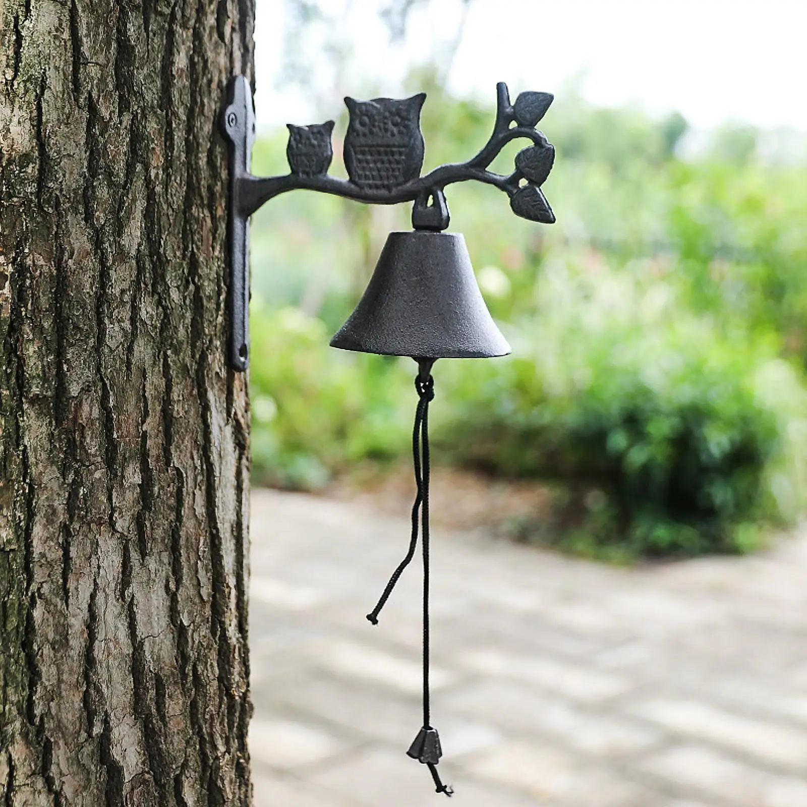 Rustic Cast Iron Doorbell Decorative Hanging Bell for Indoor Farm Farmhouse