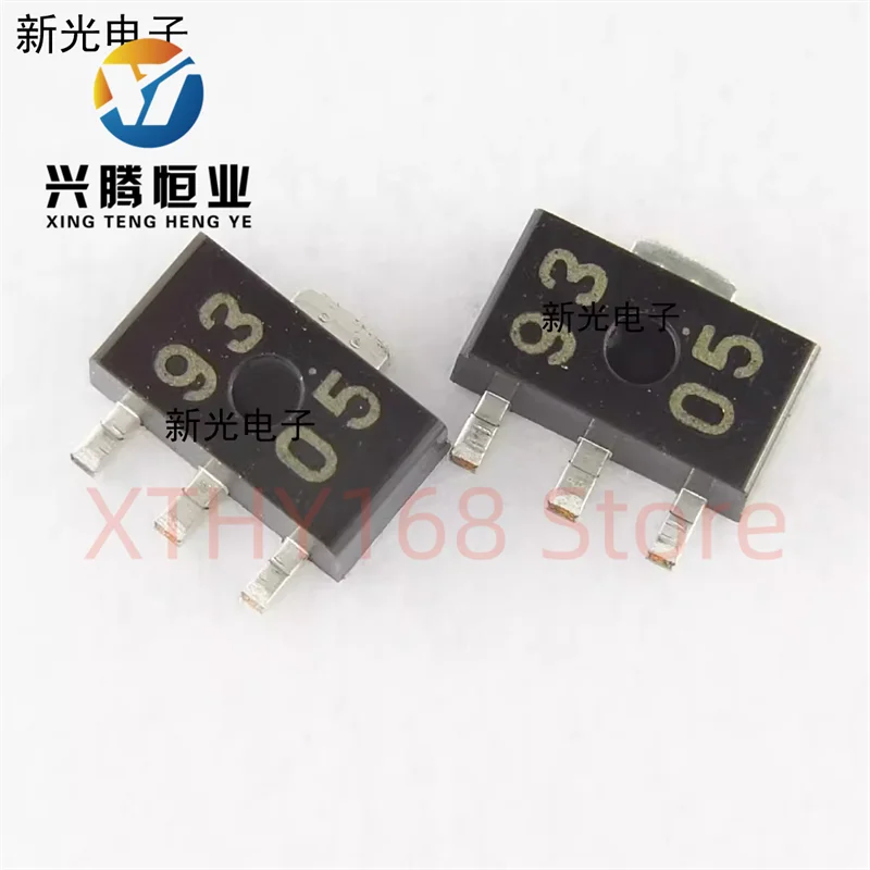 5PCS/Lot New OriginaI UPC1093T-E1 UPC1093T silk screen 93 SOT89 adjustable voltage regulator