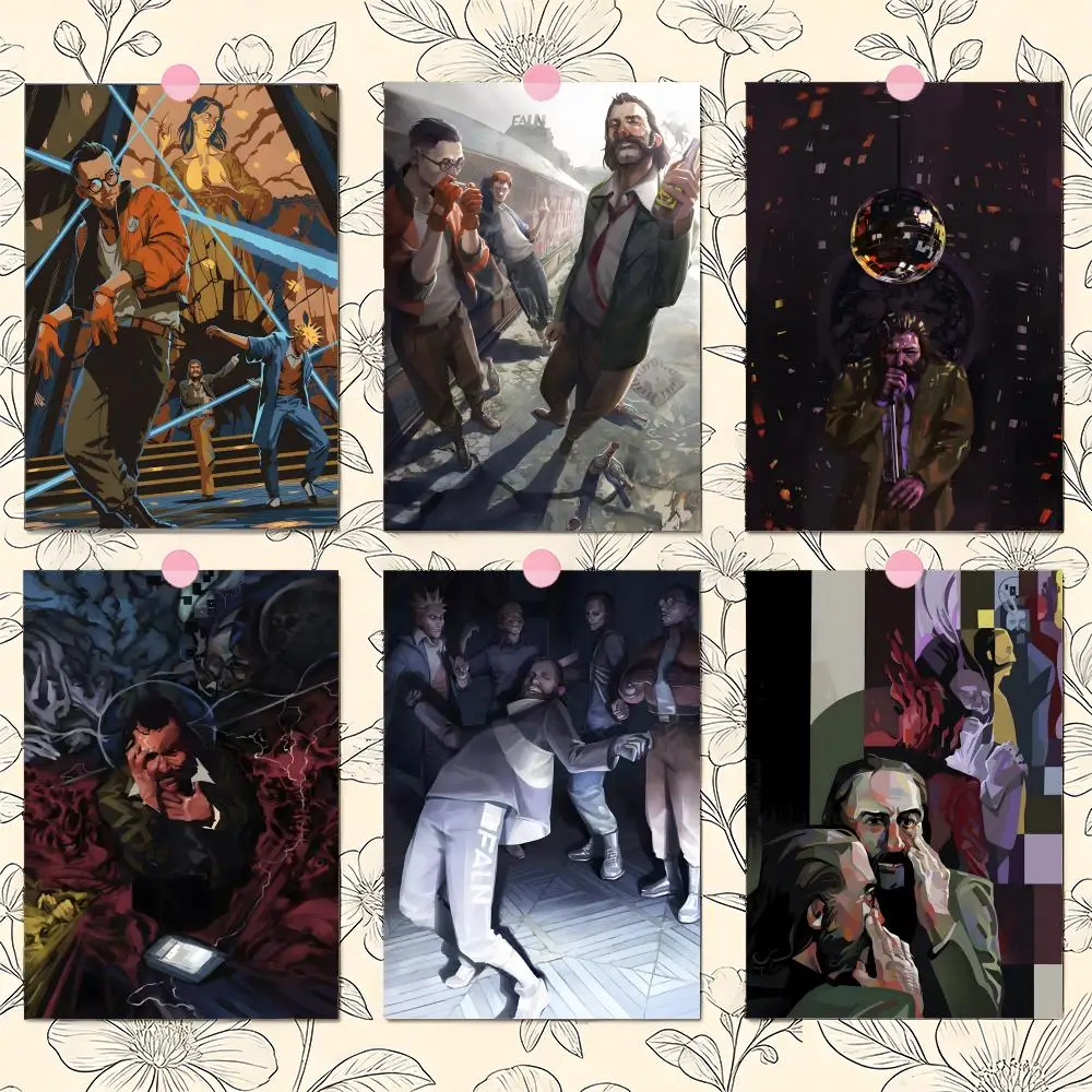 Disco E-Elysium Hot Video Game Poster Premium PP Wall Decal - Peel & Stick, HD Print, Waterproof Home Decor