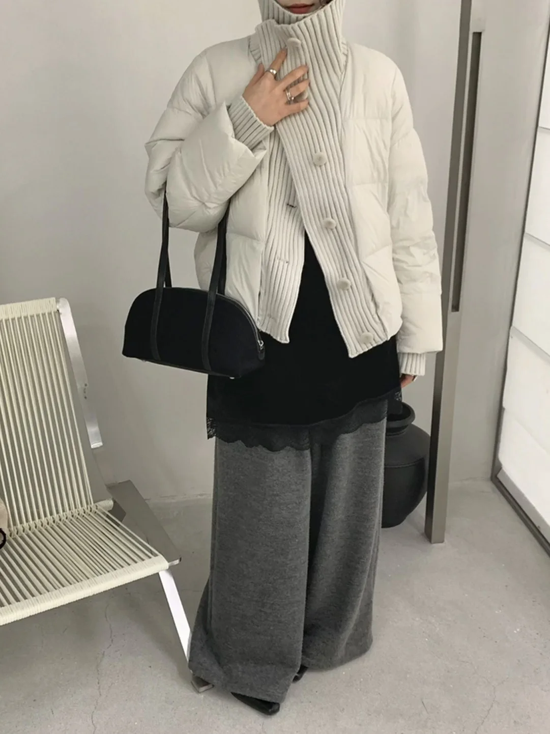 

Fashionable Younglooking Patchwork Cotton Jacket Women's Winter New Style Korean Loose Versatile Thick Outerwear Trendy