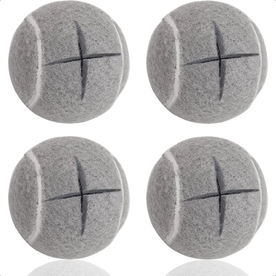 

Премиальные предварительно вырезанные теннисные мячи Ходунки 4-х шт. Мячи с предварительно вырезанным отверстием для простой установкиОберские аксессуары для пожилых людей Подходит для большинства W