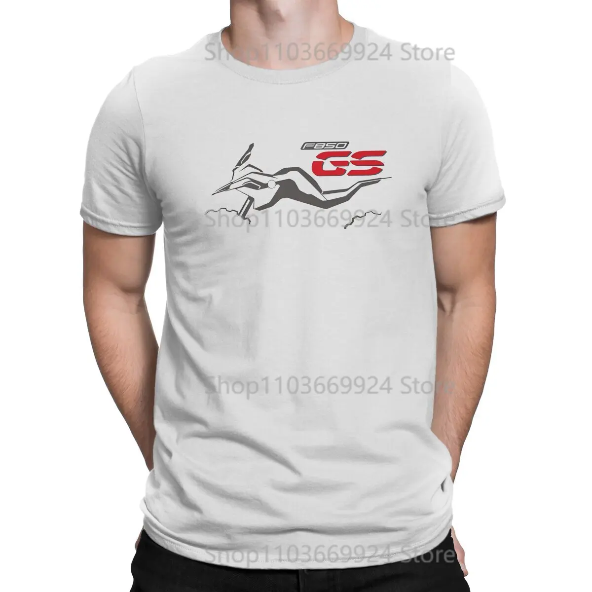 GS Motorcycle F850GS T Shirt Harajuku Homme Men's Tshirt Polyester  Men Clothing