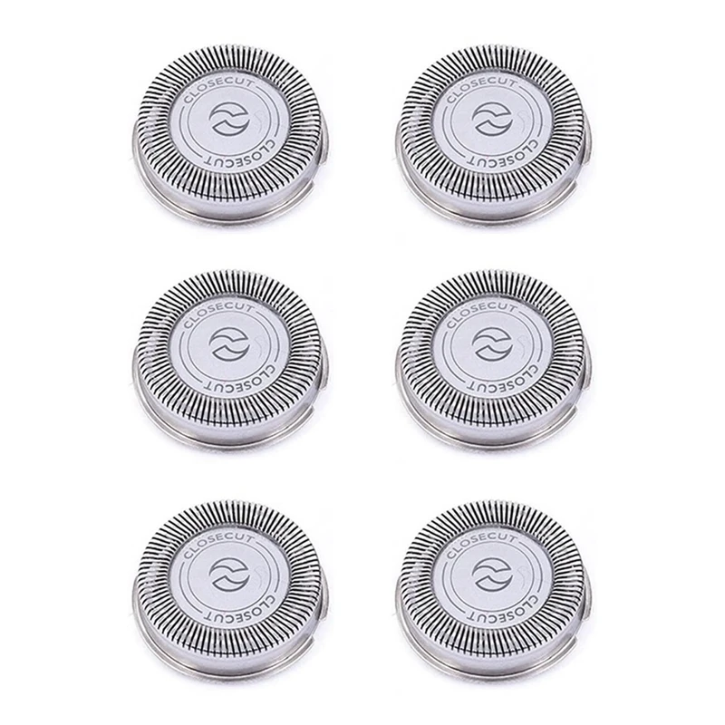 6Pack SH30 Replacement Heads for Philips Norelco Shaver Series 3000, 2000, 1000 and S738, with Durable Sharp Blades