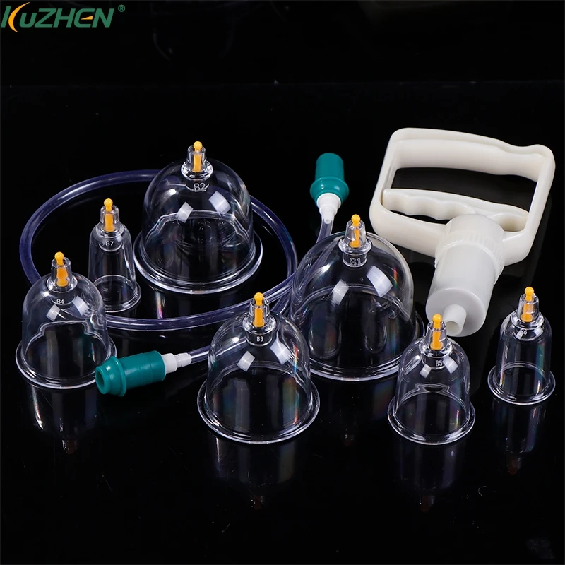 

Vacuum Cupping Glasses Vacuum Massage Body Cupping Kit Anti Cellulite Chinese Cupping Body Cup Massager Slimming For Body Face