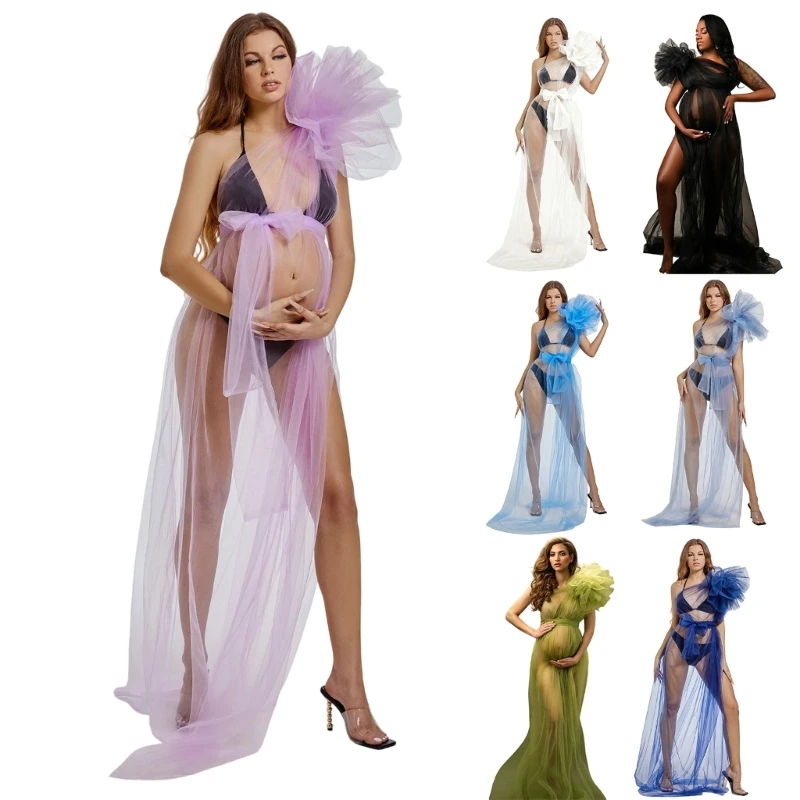 stylish-maternity-mesh-dress-for-pregnant-women-comfortable-polyester-elegant-design-shoulder-photography-props-15ub