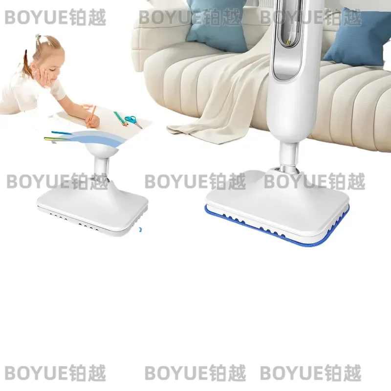 1500W Steam Mop Detachable Floor Cleaner for Hardwood Laminate Carpet with 2 Washable Pads 400ml Tank Powerful Home Steaming