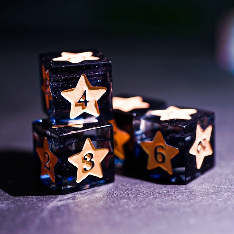 

Радужный камень D6 полигедрические игральные кости ручной работы гравировка Звездные кости для игры в Настольный ролевой клуб DND COC подарочные Ремесла поддержка пользовательского DIY