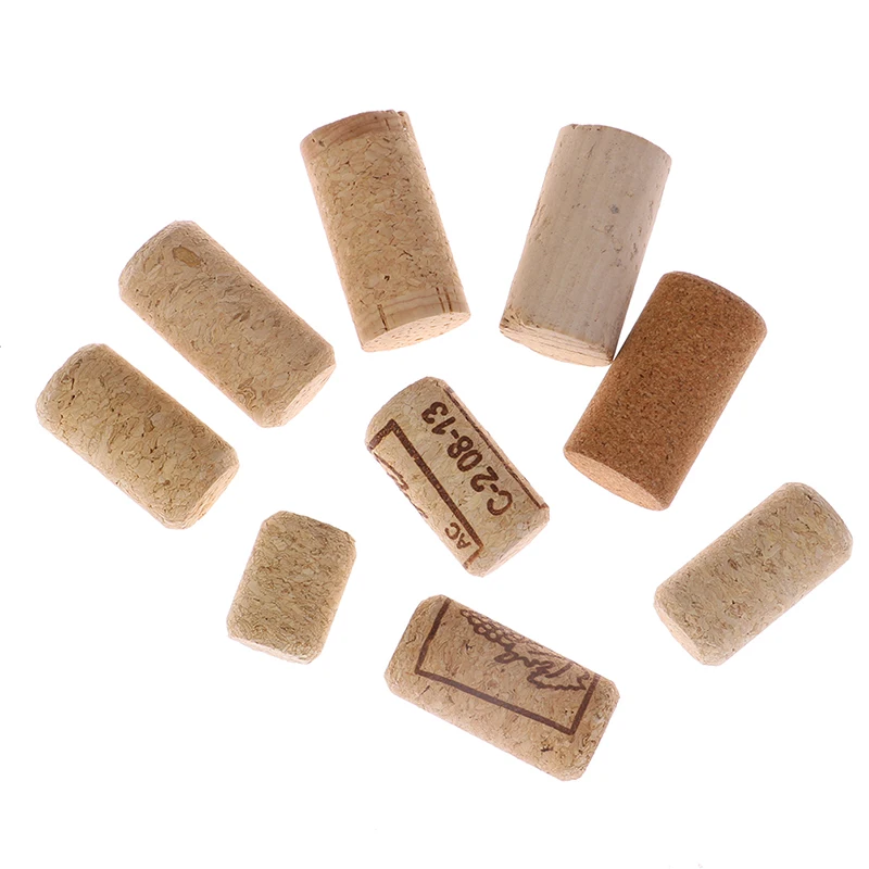 10 Pcs Wine Corks Stopper Reusable Functional Portable Sealing Wine Bottle