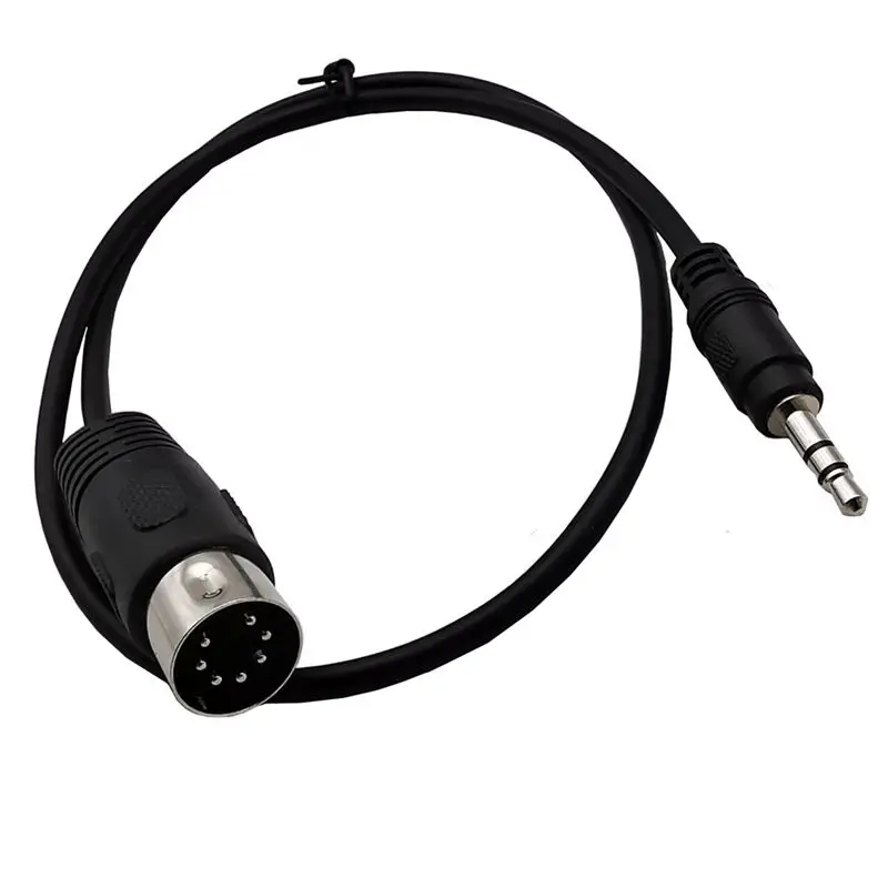 DIN 7Pin Male To DC3.5mm Male Computer TV Mobile Phone MP3 Audio And Video Cable MIDI 7-Core DIN7P 0.5M 1M 1.5M 3M