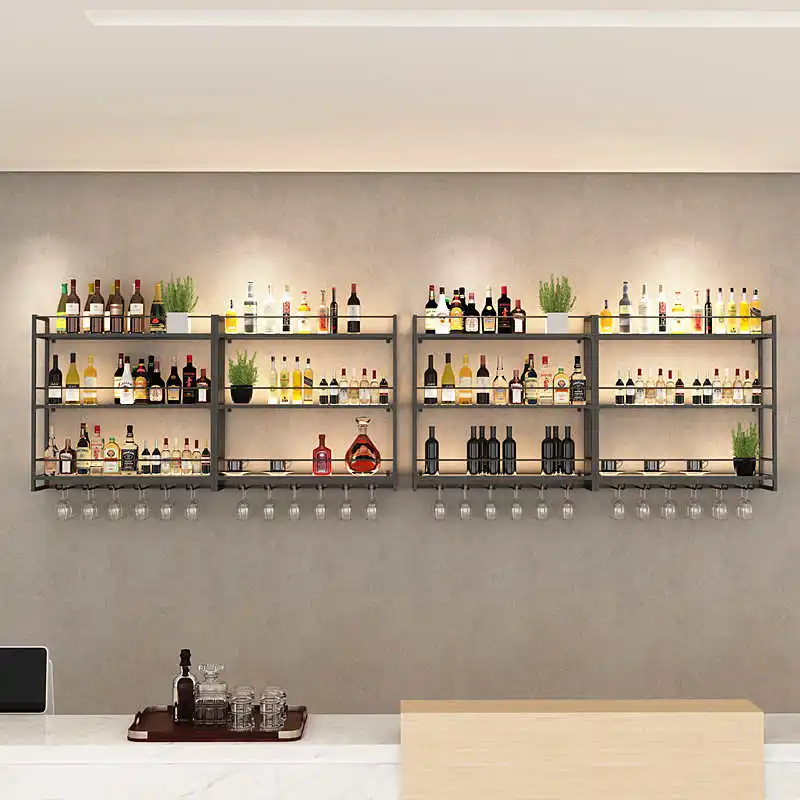 

Drink Showcase Modern Nightclub Bar Furniture Wine Holder Drinks Cabinet Corner Liquor Bottles Assemble Display Luxury Vinegar