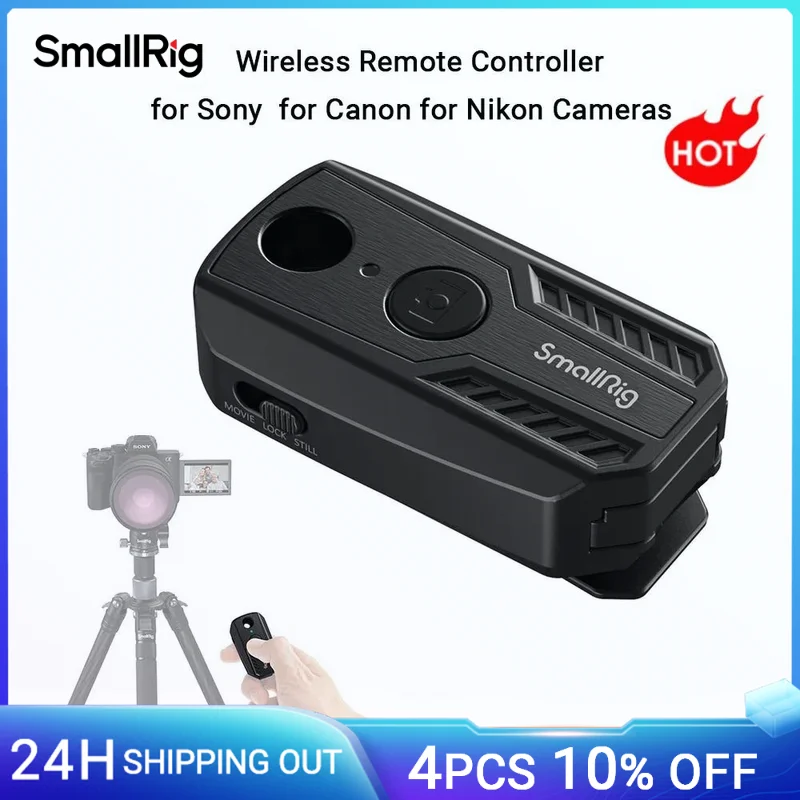 

SmallRig Wireless Remote Controller for Sony for Canon for Nikon Cameras for A7R V /A7R IV /FX30 /A6700 /A6400 ZV-E10 /R6 -3902