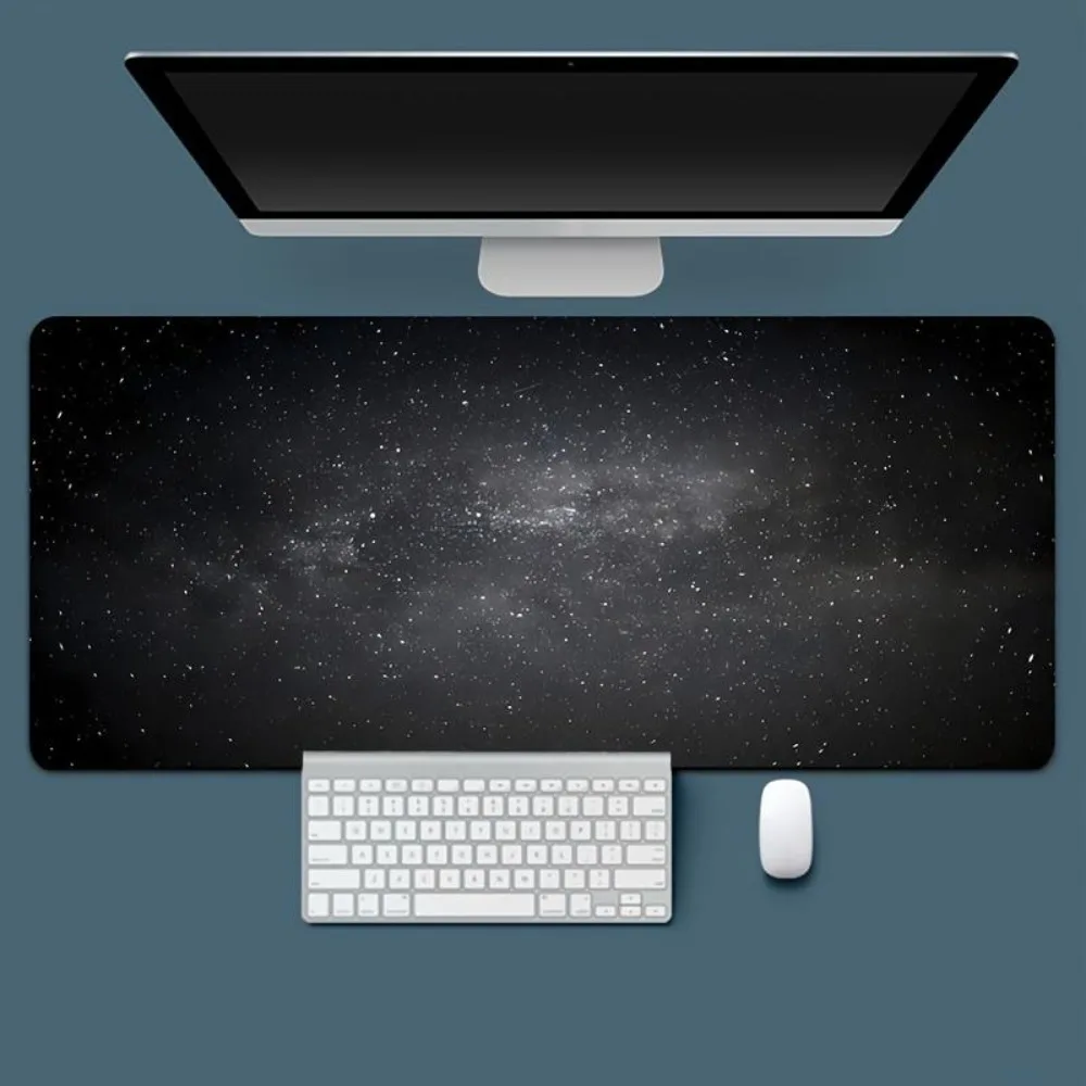 Space galaxy mouse pad, game table mat, made of anti-slip rubber material, home office accessory alfombrillas para escritorio