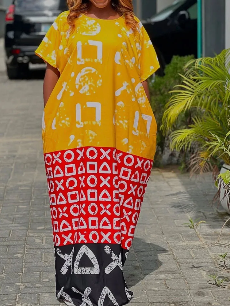 

Ethnic-style printed traditional clothing, elegant and classic African celebrations, seasonal wedding feast for adults
