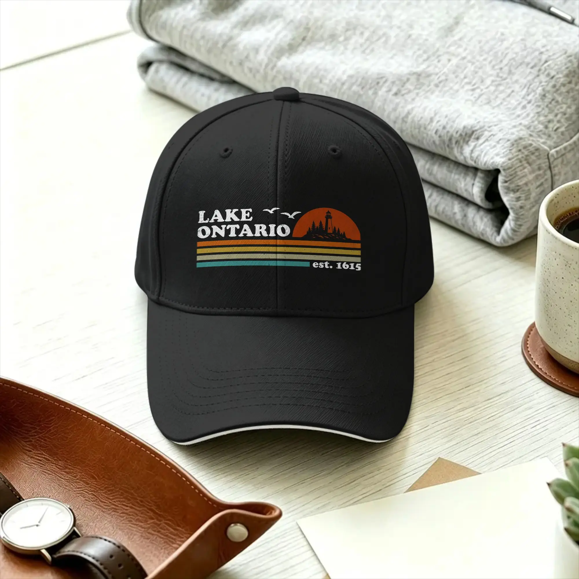 Lake Ontario Canada Casual Baseball Cap  Hunting Camping Trucker Hat Summer Sun Visor Women Men y2k Retro Baseball Caps