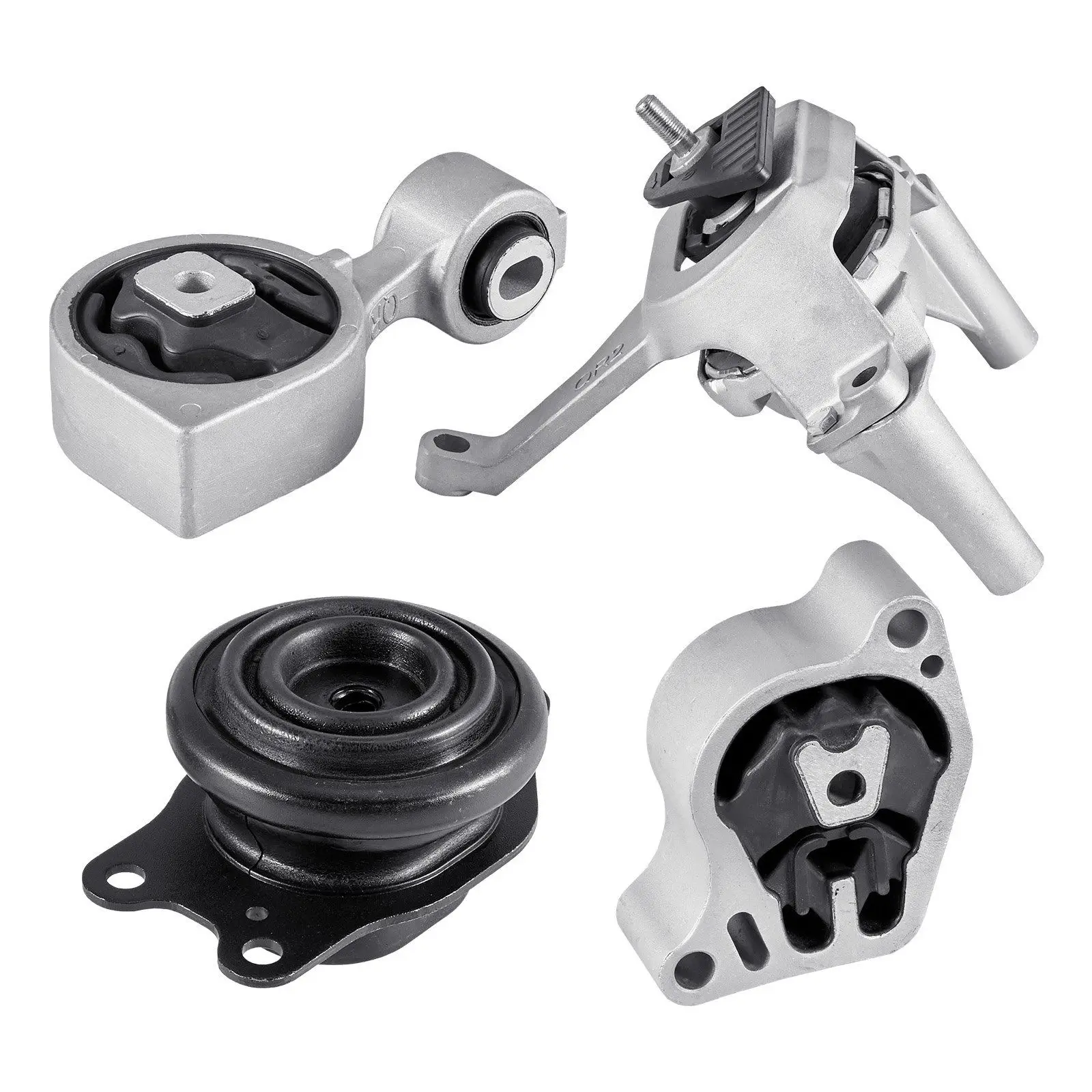 

Engine and Transmission Motor Mount Kit Replacement, Set of 4, Compatible with 2007–2017 Nissan Altima 2.5L L4, Replace OE#