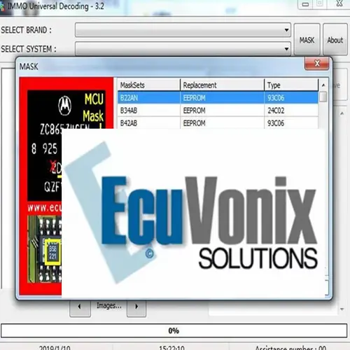 Imagen 1 del producto Venta caliente NUEVA decodificación EcuVonix IMMO 3.2 IMMO Decodificación universal 3.2 Elimina el código IMMO de ECU + clave