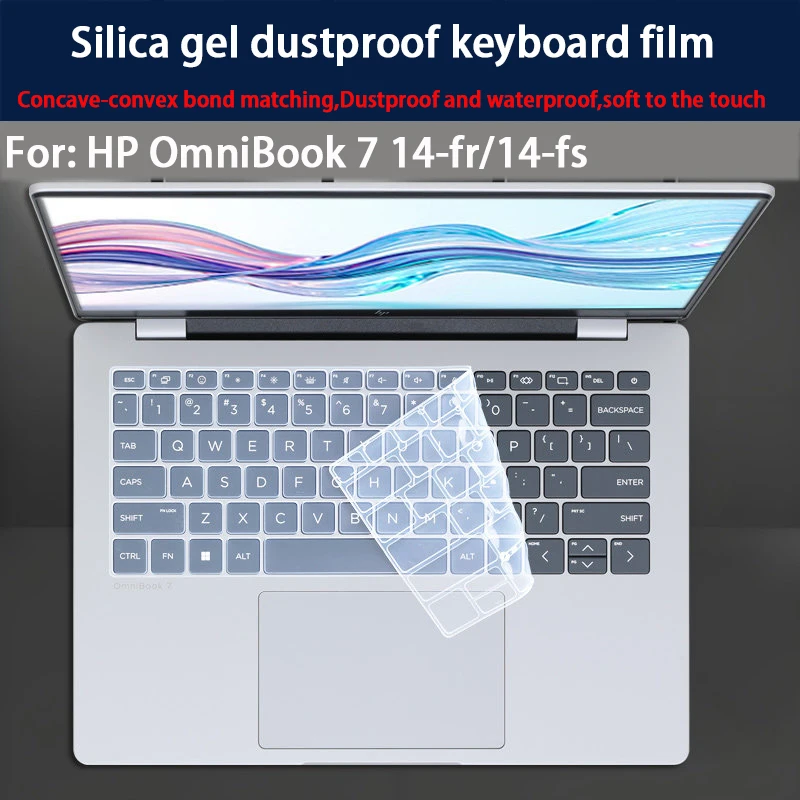 For HP OmniBook 7 14-fr Keyboard Film OmniBook 7 14-fs Laptop Toughened Film Anti-blue Screen Film Matte Anti-reflective Film