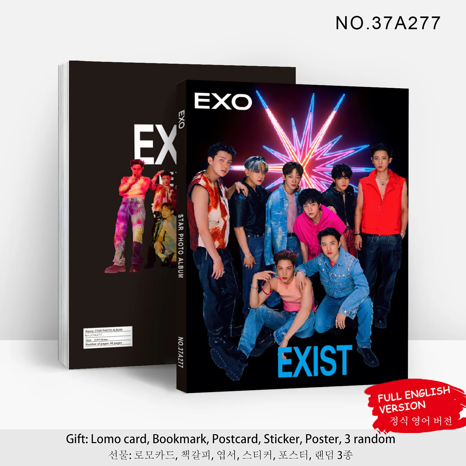 

Новый альбом SeHun Baekhyun Idol Group существует Коллекция фотографий ChanYeol KAI Chen SUHO D.O. Постер XIUMIN, коллекция поклонников, подарки